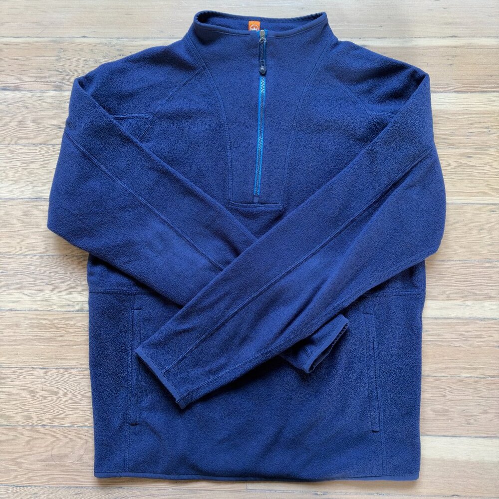 Peter Millar Crown Sport Fleece Half Zip Men’s Size S Navy Blue Pullover Sweater
